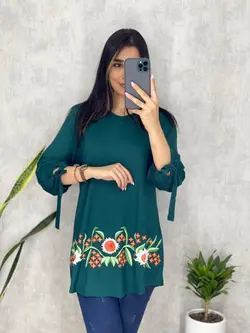 بلوز پایین طرحدار کد 7040