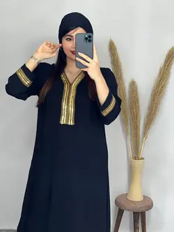 پیراهن مشکی پولک دوزی کد 4068