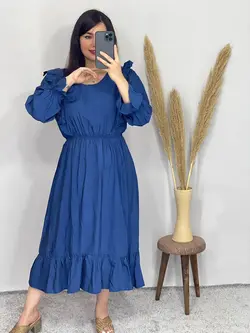 پیراهن مانتویی چیندار کد 4069