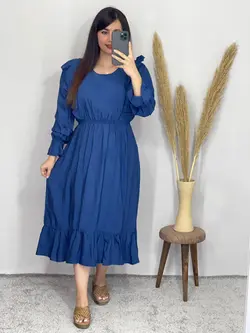 پیراهن مانتویی چیندار کد 4069