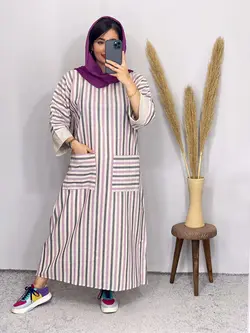 پیراهن مانتویی کد 4073