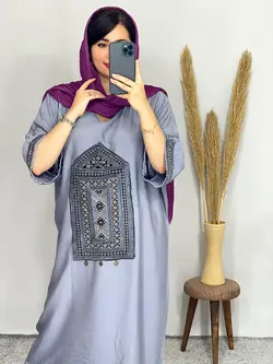 پیراهن مانتویی طرح سنتی کد 4074