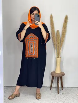 پیراهن مانتویی طرح سنتی کد 4074