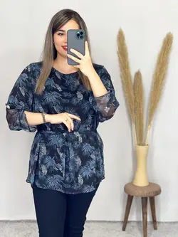 شومیز حریر آستردار کد 3171