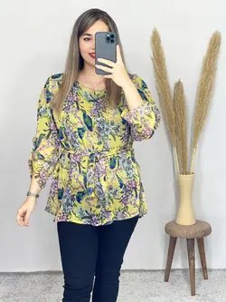 شومیز حریر آستردار کد 3171