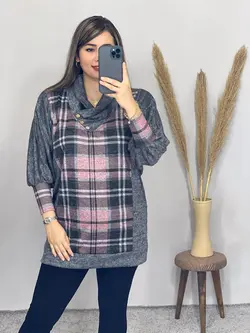 بلوز طرحدار پاییزه کد 7048