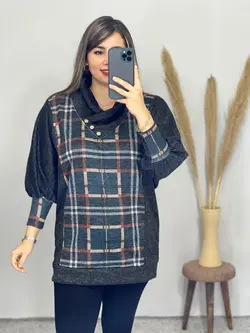 بلوز طرحدار پاییزه کد 7048