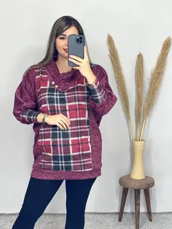 بلوز طرحدار پاییزه کد 7048