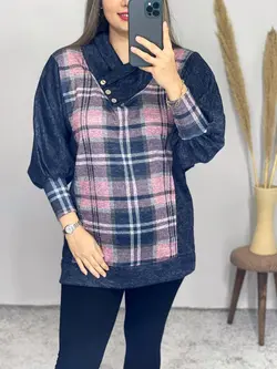 بلوز طرحدار پاییزه کد 7048