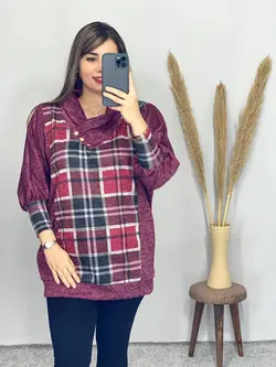 بلوز طرحدار پاییزه کد 7048