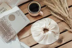 کش موی ساتن کش آمریکایی سایز بزرگ کرم