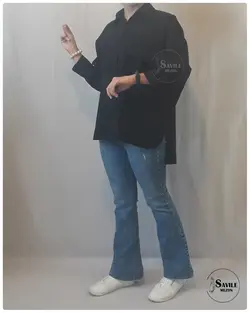 مانتو کتان چاک دار سویل