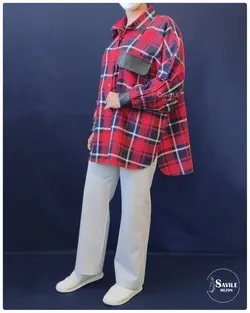 مانتو پشمی آستین کیمونو سویل