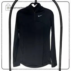 بلوز آستین بلند نیم زیپ فینگردار رنگی زنانه نایک (Nike) - (کد: 1556)