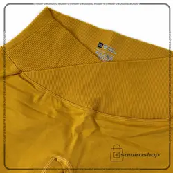 شورتک سیملس کمر ضربدری پشت چین دار زنانه - (کد: 1715)