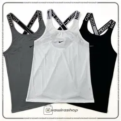 تاپ کش ضربدری زنانه Nike Pro - (کد: 1716)