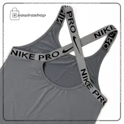 تاپ کش ضربدری زنانه Nike Pro - (کد: 1716)