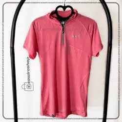 تیشرت آستین کوتاه نیم زیپ سوزنی نایک (Nike) - (کد: 1502)