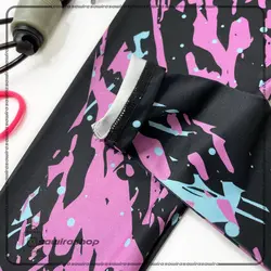 لگ طرح دار مشکی بنفش زنانه نایک (Nike) - (کد: 1511)
