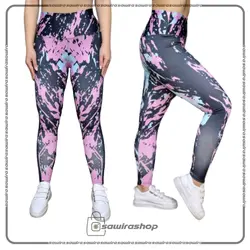 لگ طرح دار مشکی بنفش زنانه نایک (Nike) - (کد: 1511)