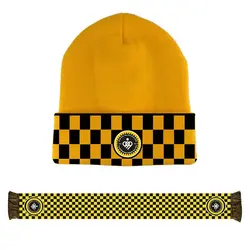 شال  وکلاه زمستانه  شطرنجی سپاهان