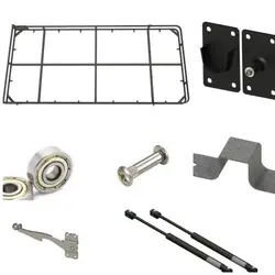 فریم و یراق تختخواب تاشو دیواری عمودی نوجوان (سایز 180 در 80)