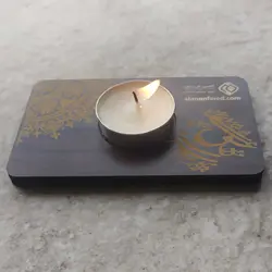 جاشمعی تبلیغاتی کوچک چوبی ام دی اف وارمر