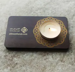 جاشمعی تبلیغاتی کوچک چوبی ام دی اف وارمر