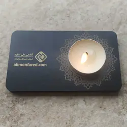 جاشمعی تبلیغاتی کوچک چوبی ام دی اف وارمر