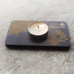 جاشمعی تبلیغاتی کوچک چوبی ام دی اف وارمر