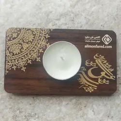 جاشمعی تبلیغاتی کوچک چوبی ام دی اف وارمر