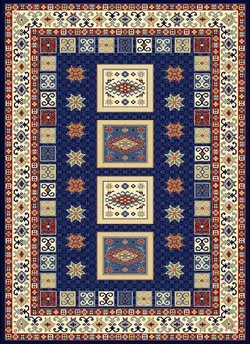 سوپر گلیم ماشینی کد GB-G54H-8590B - فرش ستاره کویر یزد