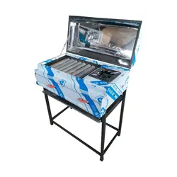 کباب پز ایستاده اجاق دار 80 سانتی متر درب دار