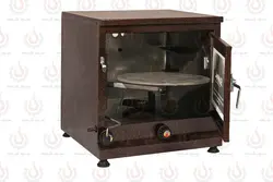 تنور گازی رنگ کوره ای (قهوه ای) جوجه گردان سایز متوسط ساج 32 سانت