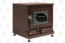 تنور گازی رنگ کوره ای (قهوه ای) دوسینی سایز متوسط ساج 32 سانت