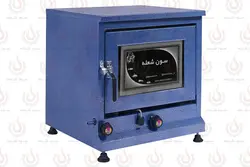 تنور گازی رنگ کوره ای (آبی) جوجه گردان سایز متوسط ساج 32 سانت