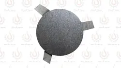 تنور گازی رنگ کوره ای (آبی) جوجه گردان سایز متوسط ساج 32 سانت