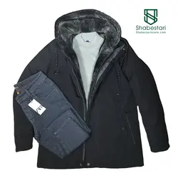 کاپشن اور سیتی زد دماسنج دار (مشکی) کد 128483