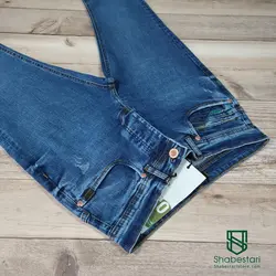 شلوار جین آبی اسلیم کد 10218