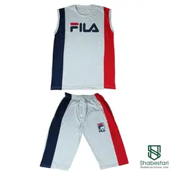 ست تاپ و شلوارک نخی فیلا