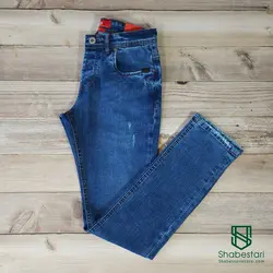 شلوار جین آبی راسته کد 10218