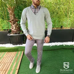 بلوز سلانیک یقه پیراهنی کد 120415