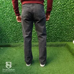 شلوار جین بگ استایل ذغالی کد 102830