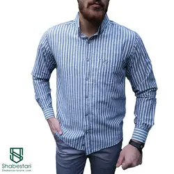 پیراهن راه راه آستین بلند هیراد کد 101743