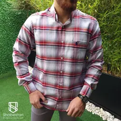 پیراهن چهارخانه آستین بلند آرشین کد 101813