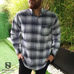 پیراهن چهارخانه آستین بلند آرشین کد 101813