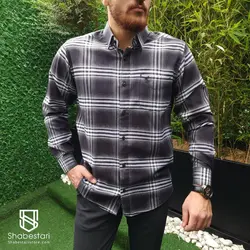 پیراهن چهارخانه آستین بلند آرمان کد 101823