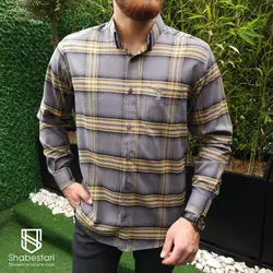 پیراهن چهارخانه آستین بلند آرمان کد 101823