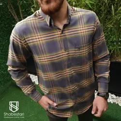 پیراهن چهارخانه آستین بلند آرمان کد 101823