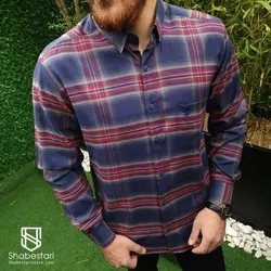 پیراهن چهارخانه آستین بلند آرمان کد 101823